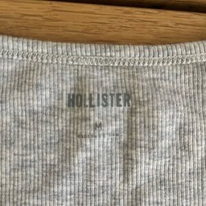 Hollister Light Gray Ribbed Tee